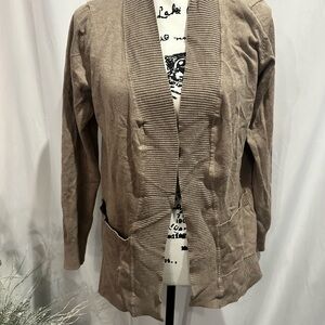 Women's Taupe Cardigan Jacket
